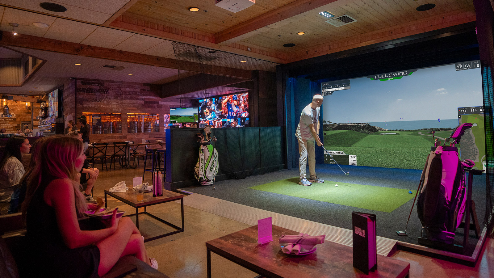 Commercial Full Swing simulator installation